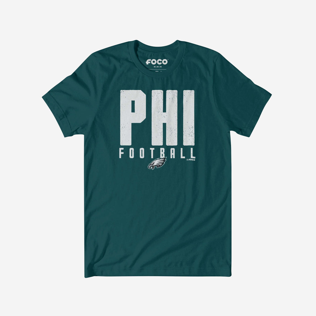 Philadelphia Eagles City Initial Wordmark T-Shirt FOCO S - FOCO.com
