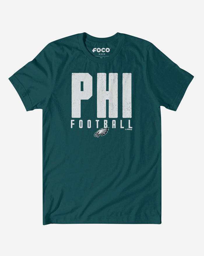 Philadelphia Eagles City Initial Wordmark T-Shirt FOCO S - FOCO.com