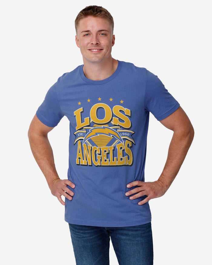 Los Angeles Chargers Established Banner T-Shirt FOCO - FOCO.com