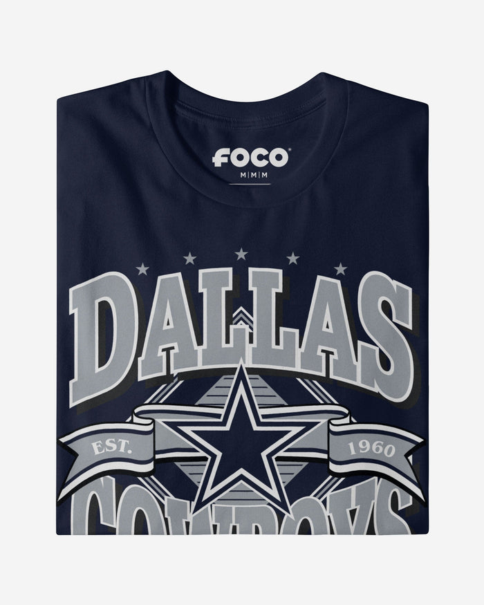 Dallas Cowboys Established Banner T-Shirt FOCO - FOCO.com
