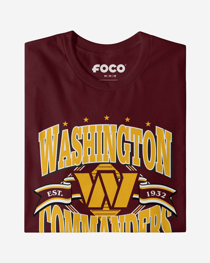 Washington Commanders Established Banner T-Shirt FOCO - FOCO.com