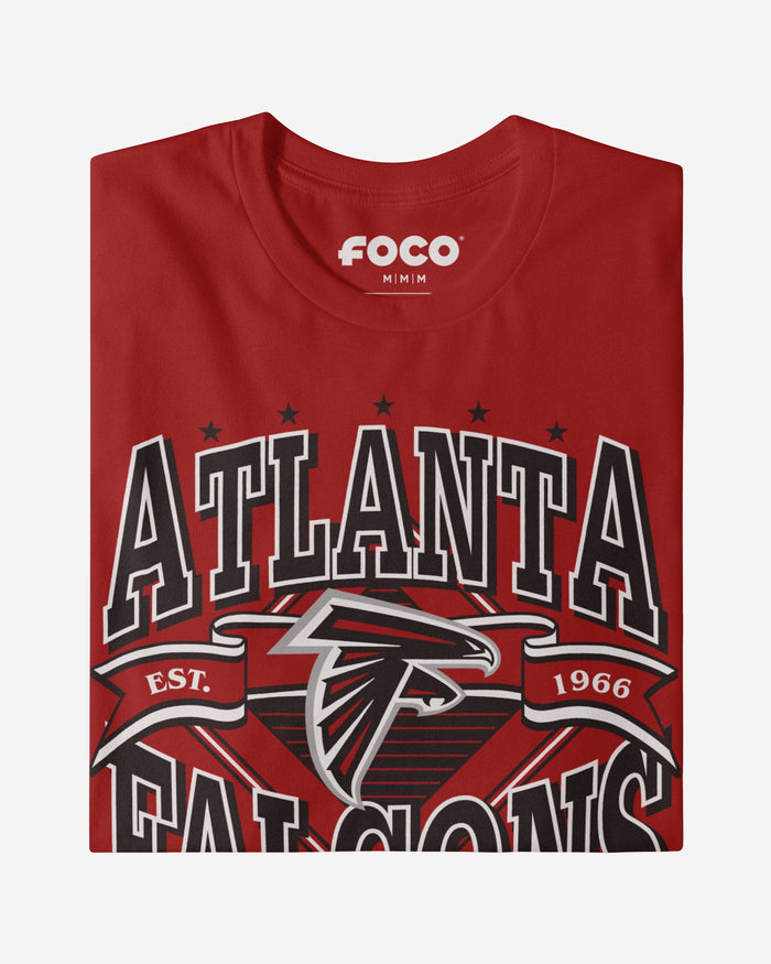Atlanta Falcons Established Banner T-Shirt FOCO - FOCO.com