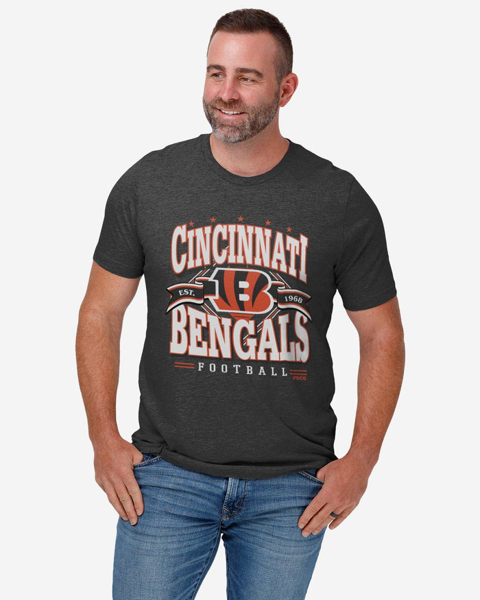 Cincinnati Bengals Established Banner T-Shirt FOCO - FOCO.com