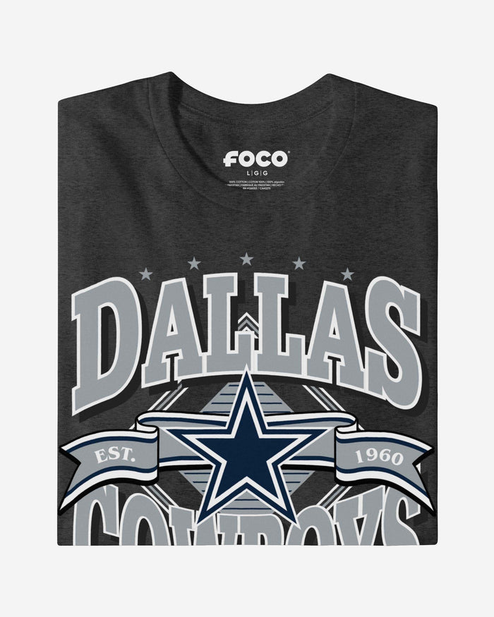 Dallas Cowboys Established Banner T-Shirt FOCO - FOCO.com