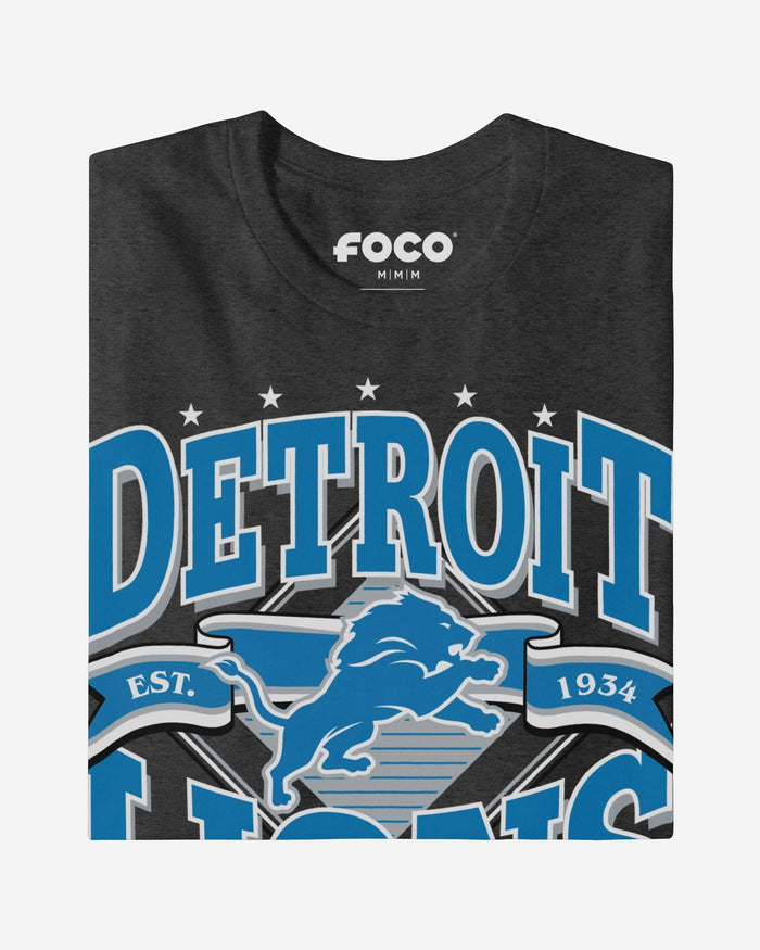 Detroit Lions Established Banner T-Shirt FOCO - FOCO.com