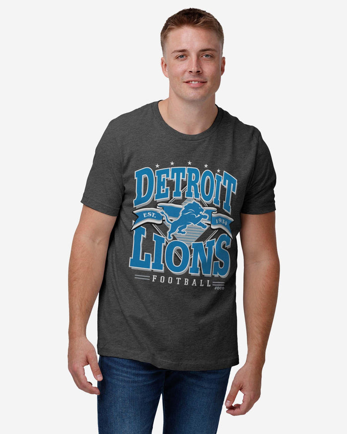 Detroit Lions Established Banner T-Shirt FOCO - FOCO.com