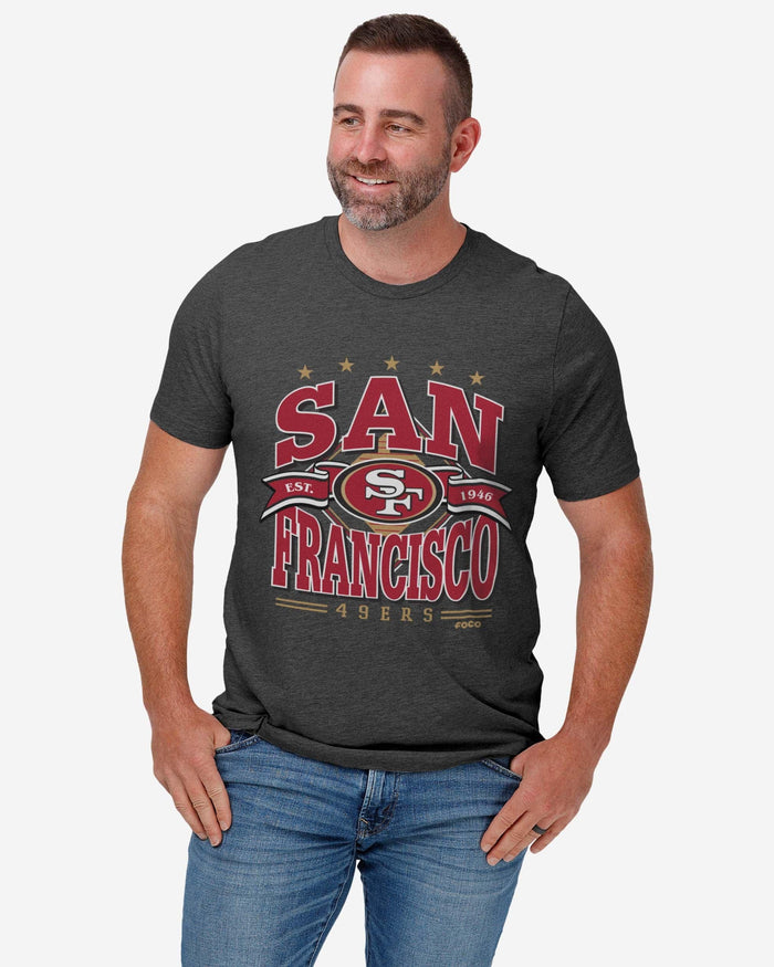 San Francisco 49ers Established Banner T-Shirt FOCO - FOCO.com