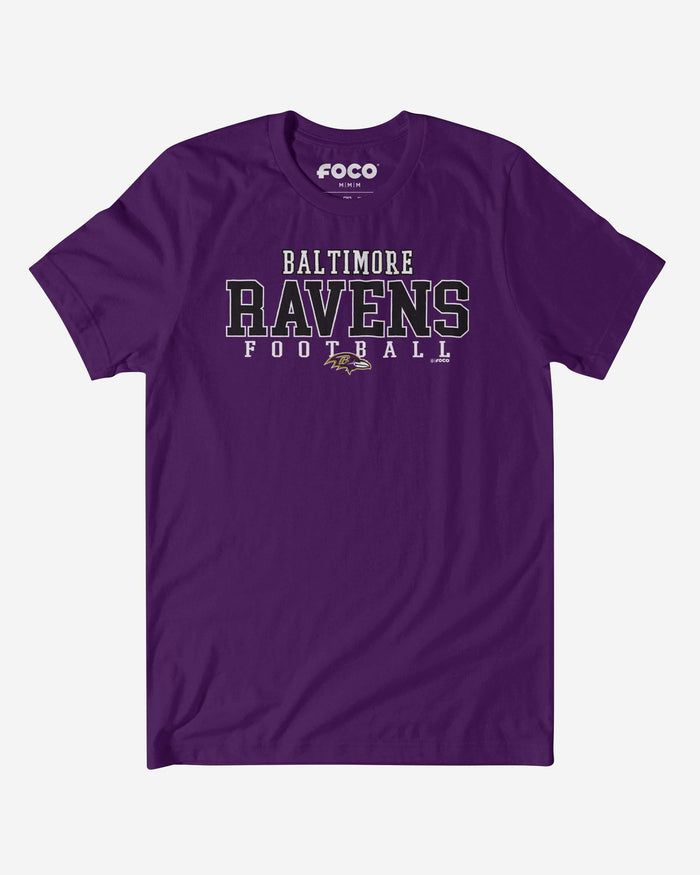 Baltimore Ravens Football Wordmark T-Shirt FOCO S - FOCO.com