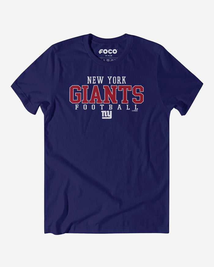 New York Giants Football Wordmark T-Shirt FOCO S - FOCO.com