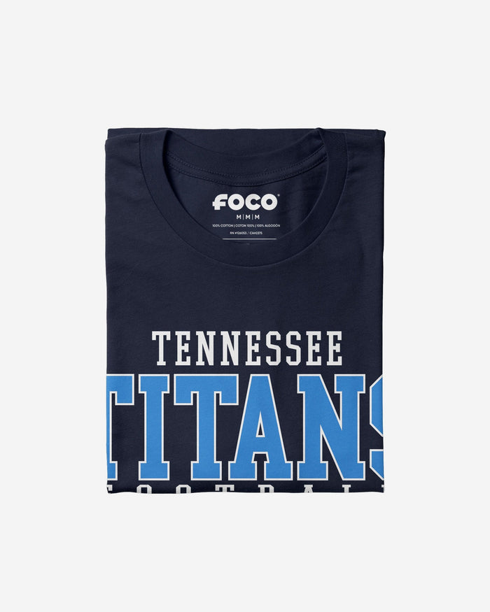 Tennessee Titans Football Wordmark T-Shirt FOCO - FOCO.com