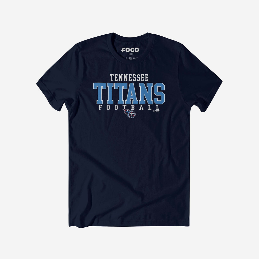 Tennessee Titans Football Wordmark T-Shirt FOCO S - FOCO.com