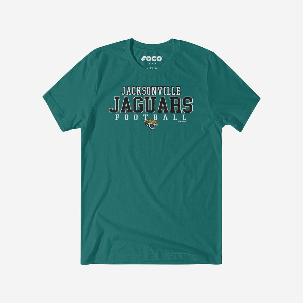 Jacksonville Jaguars Football Wordmark T-Shirt FOCO S - FOCO.com