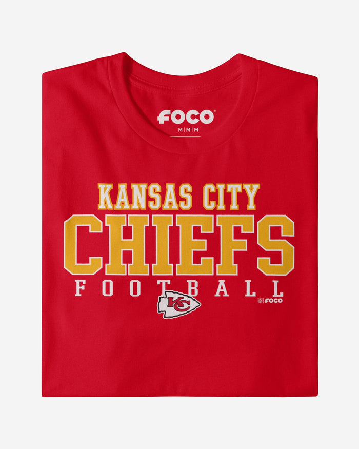 Kansas City Chiefs Football Wordmark T-Shirt FOCO - FOCO.com