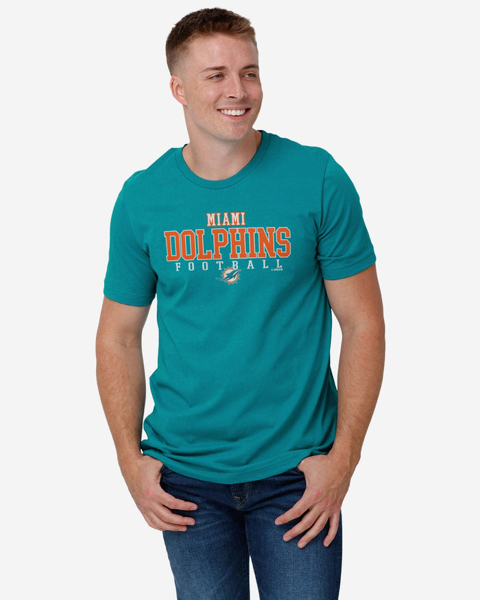 Miami Dolphins Football Wordmark T-Shirt FOCO - FOCO.com