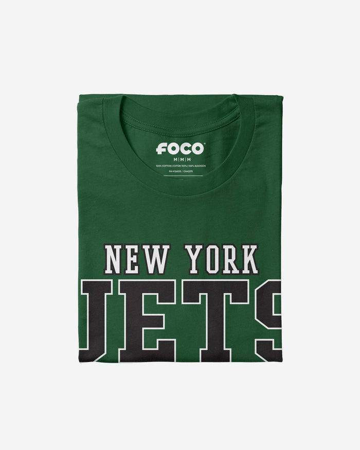 New York Jets Football Wordmark T-Shirt FOCO - FOCO.com