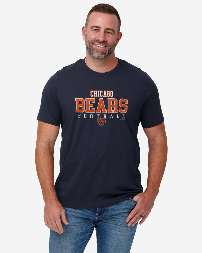 Chicago Bears Football Wordmark T-Shirt FOCO - FOCO.com