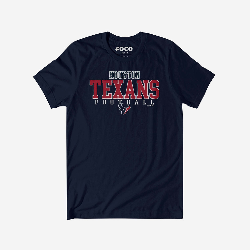 Houston Texans Football Wordmark T-Shirt FOCO S - FOCO.com