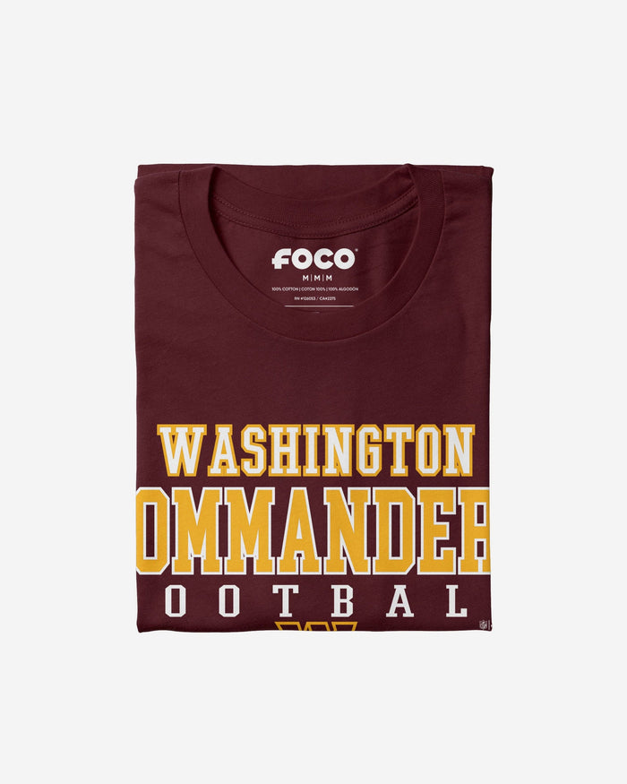 Washington Commanders Football Wordmark T-Shirt FOCO - FOCO.com