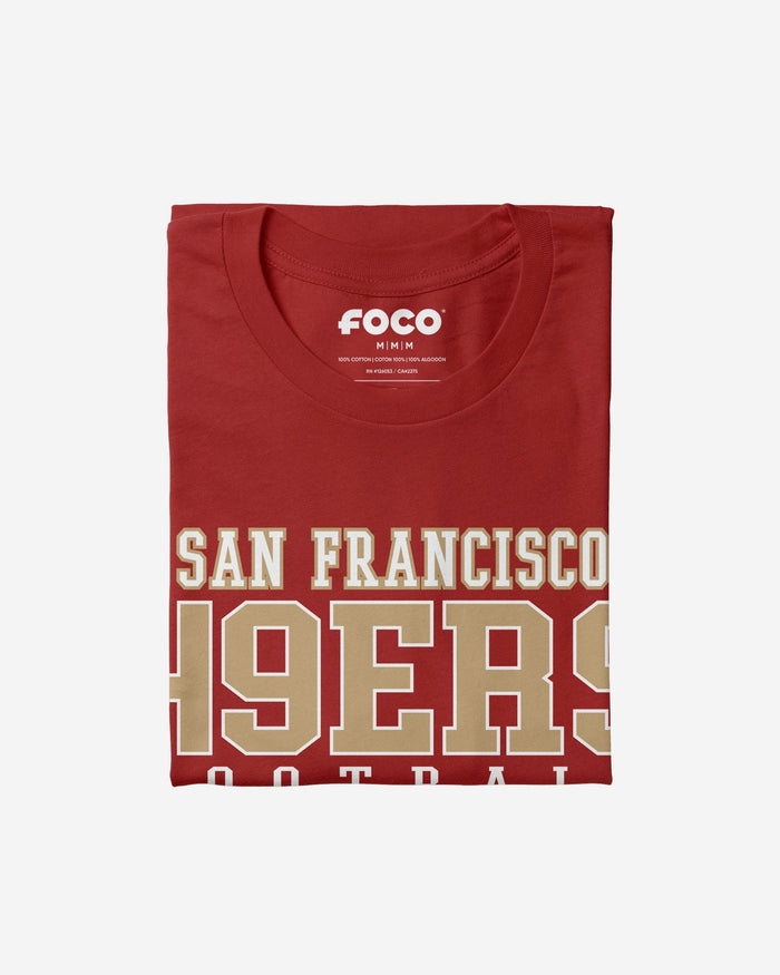San Francisco 49ers Football Wordmark T-Shirt FOCO - FOCO.com