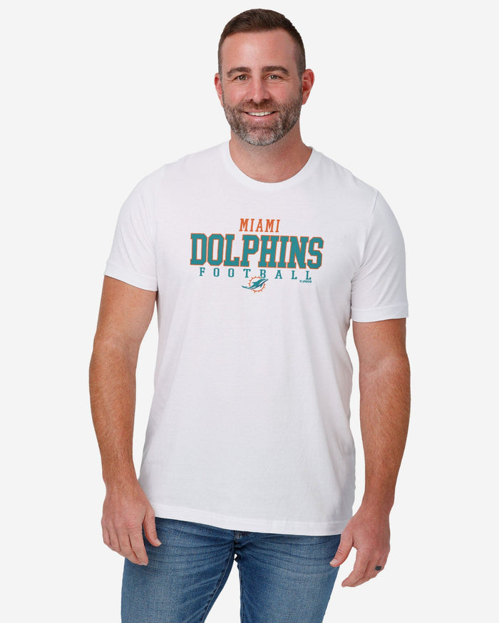 Miami Dolphins Football Wordmark T-Shirt FOCO - FOCO.com