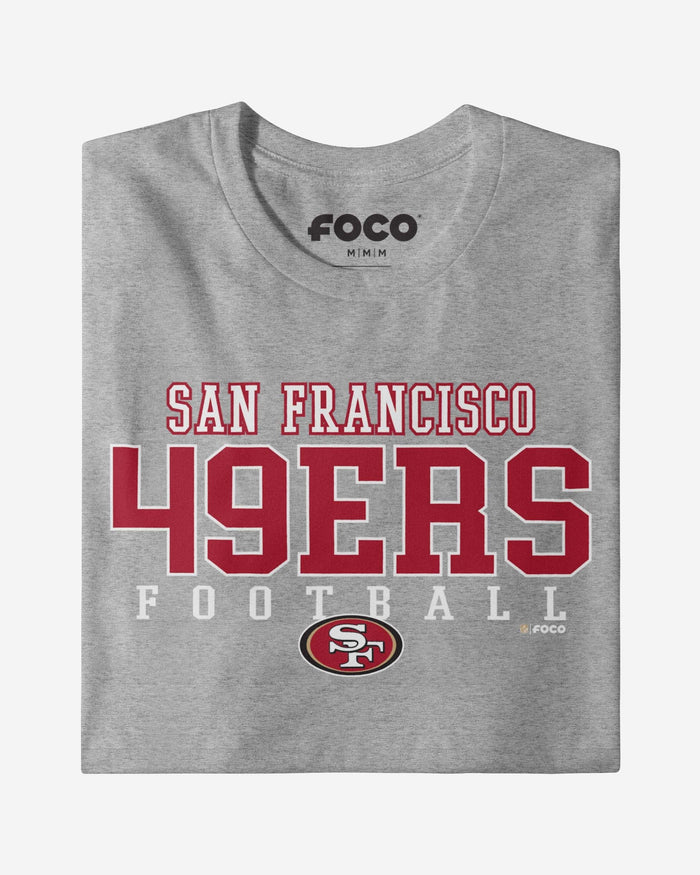 San Francisco 49ers Football Wordmark T-Shirt FOCO - FOCO.com