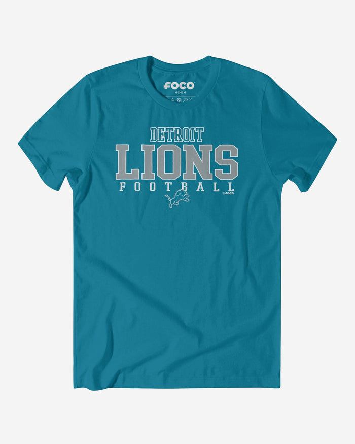 Detroit Lions Football Wordmark T-Shirt FOCO S - FOCO.com