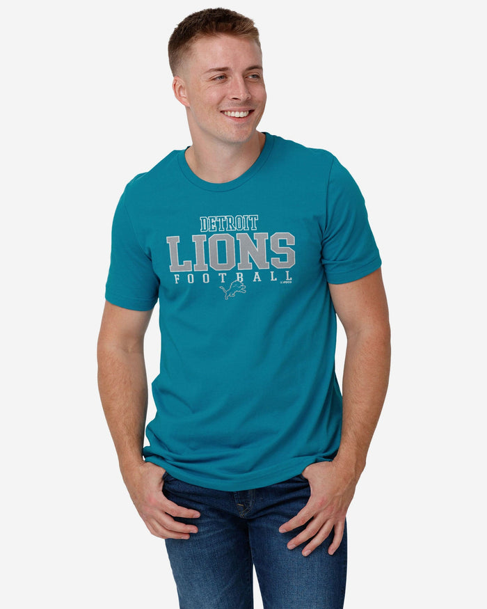 Detroit Lions Football Wordmark T-Shirt FOCO - FOCO.com