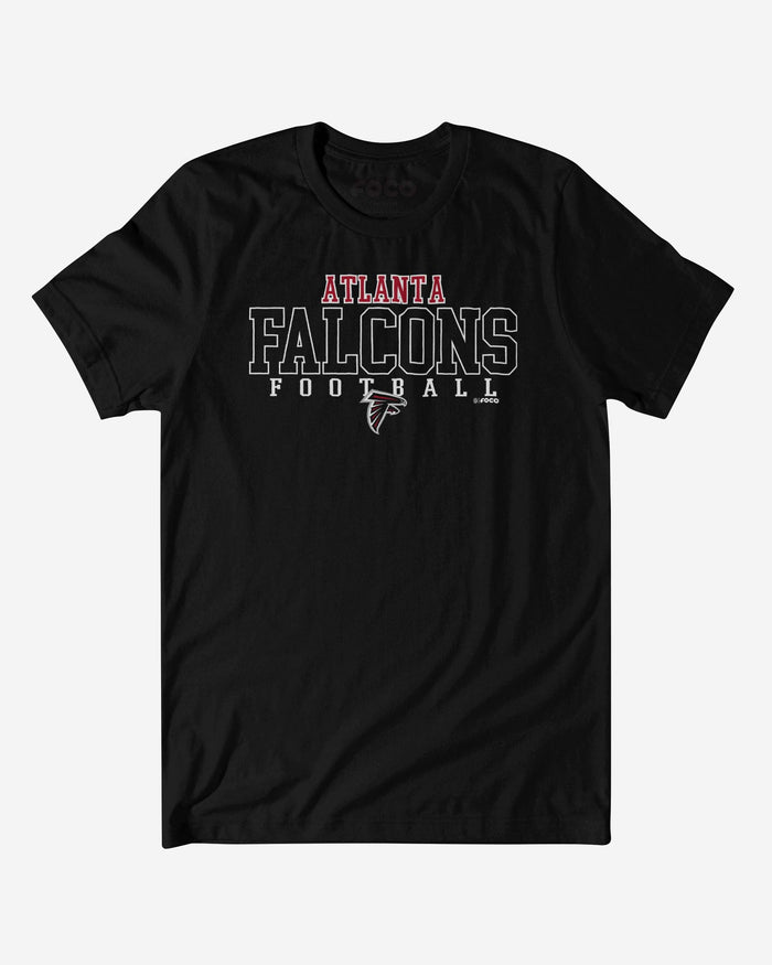 Atlanta Falcons Football Wordmark T-Shirt FOCO Black S - FOCO.com