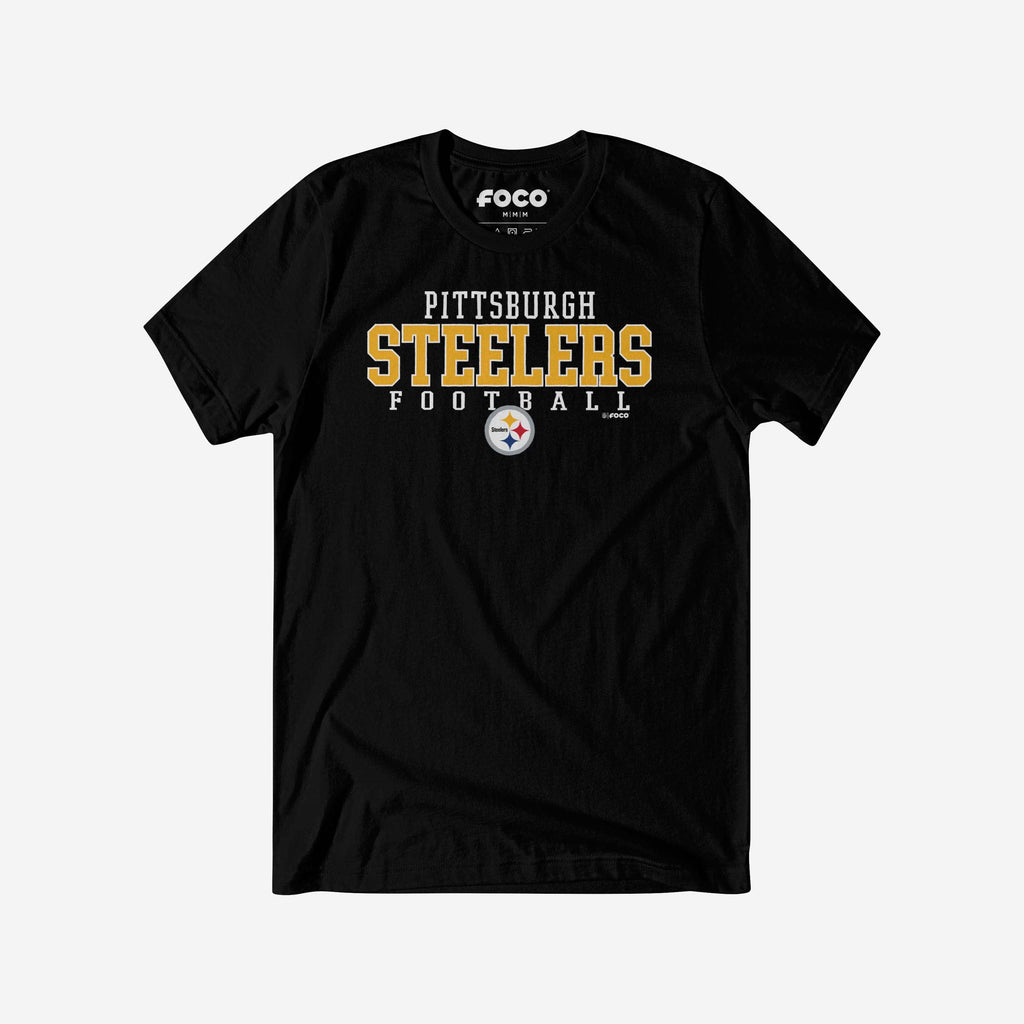 Pittsburgh Steelers Football Wordmark T-Shirt FOCO S - FOCO.com