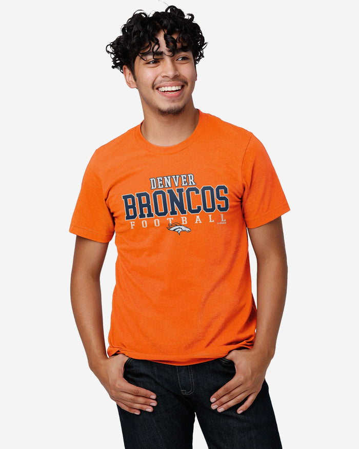 Denver Broncos Football Wordmark T-Shirt FOCO - FOCO.com