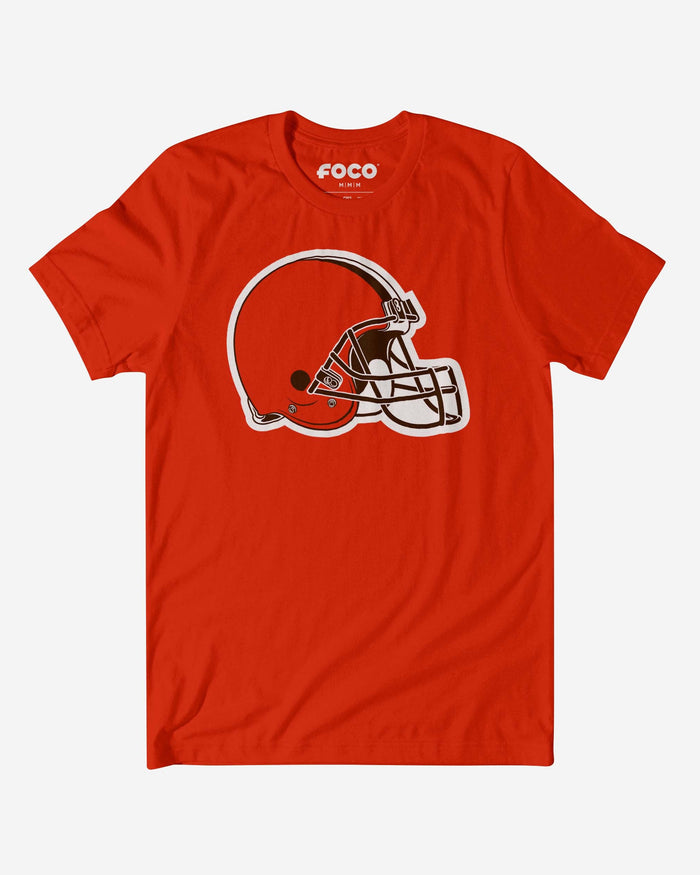 Cleveland Browns Primary Logo T-Shirt FOCO Poppy S - FOCO.com