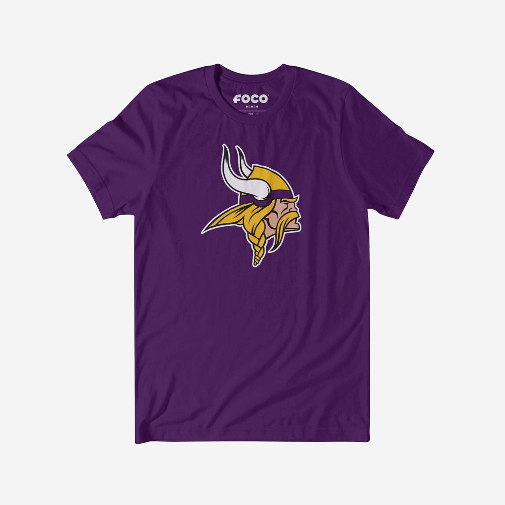 Minnesota Vikings Primary Logo T-Shirt FOCO Team Purple S - FOCO.com