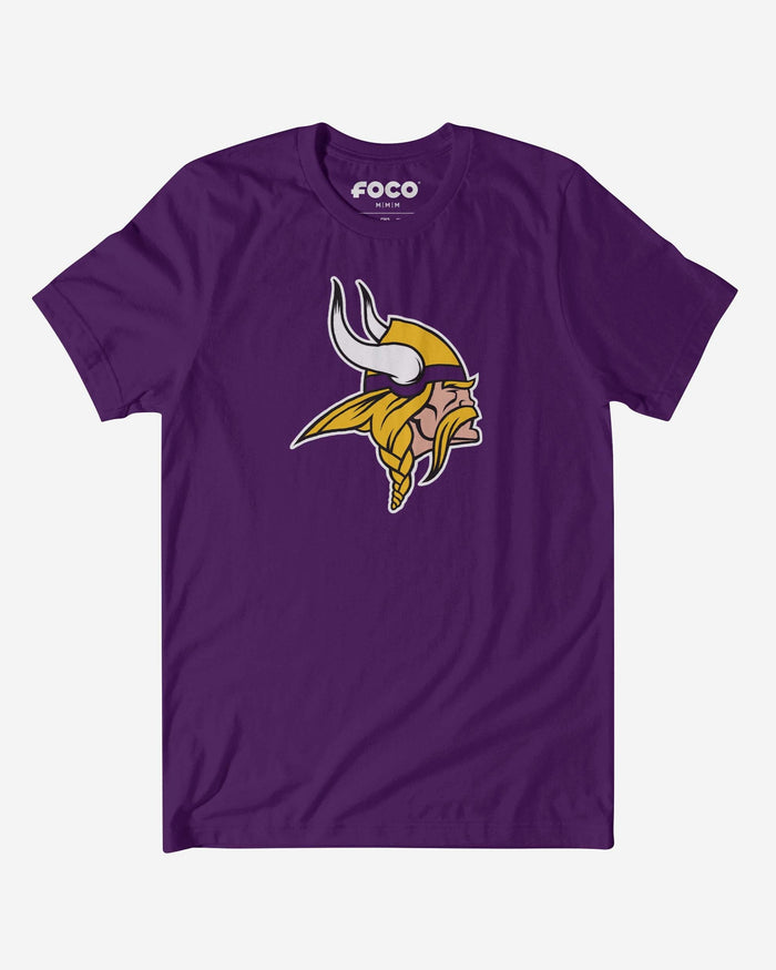 Minnesota Vikings Primary Logo T-Shirt FOCO Team Purple S - FOCO.com