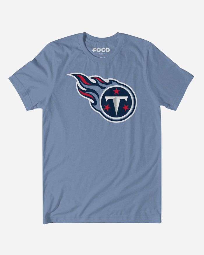 Tennessee Titans Primary Logo T-Shirt FOCO Carolina Blue S - FOCO.com