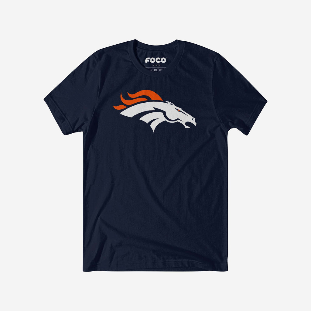 Denver Broncos Primary Logo T-Shirt FOCO Navy S - FOCO.com