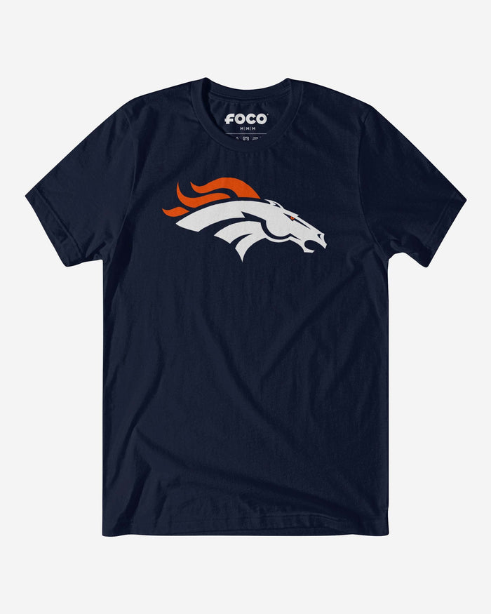 Denver Broncos Primary Logo T-Shirt FOCO Navy S - FOCO.com