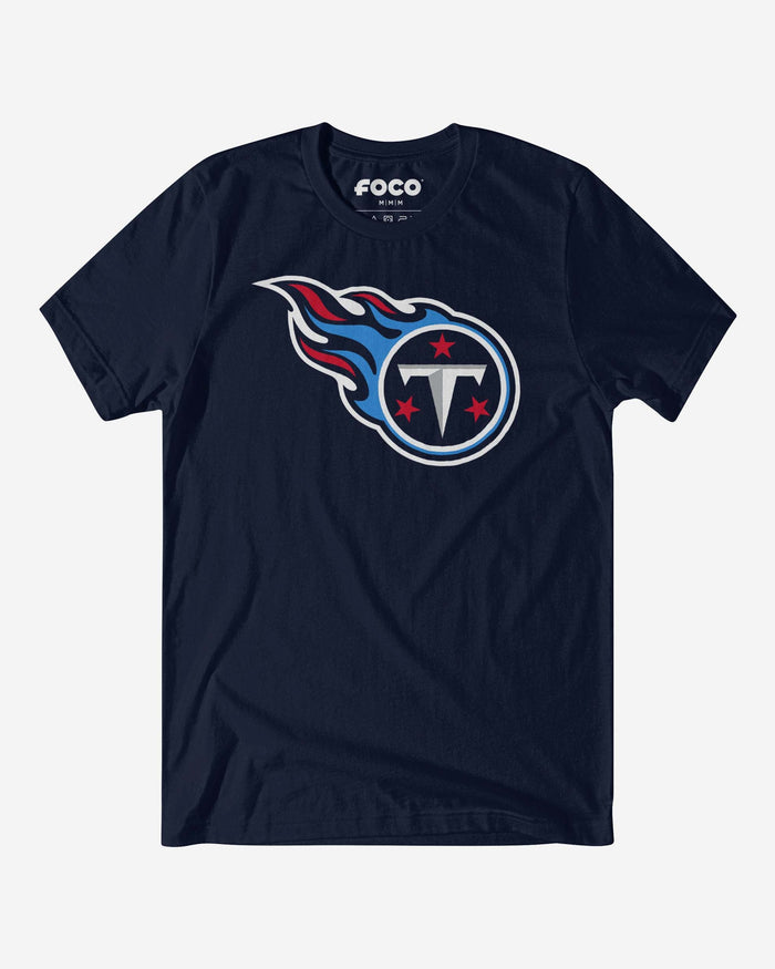 Tennessee Titans Primary Logo T-Shirt FOCO Navy S - FOCO.com