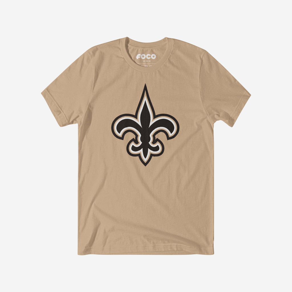 New Orleans Saints Primary Logo T-Shirt FOCO Tan S - FOCO.com