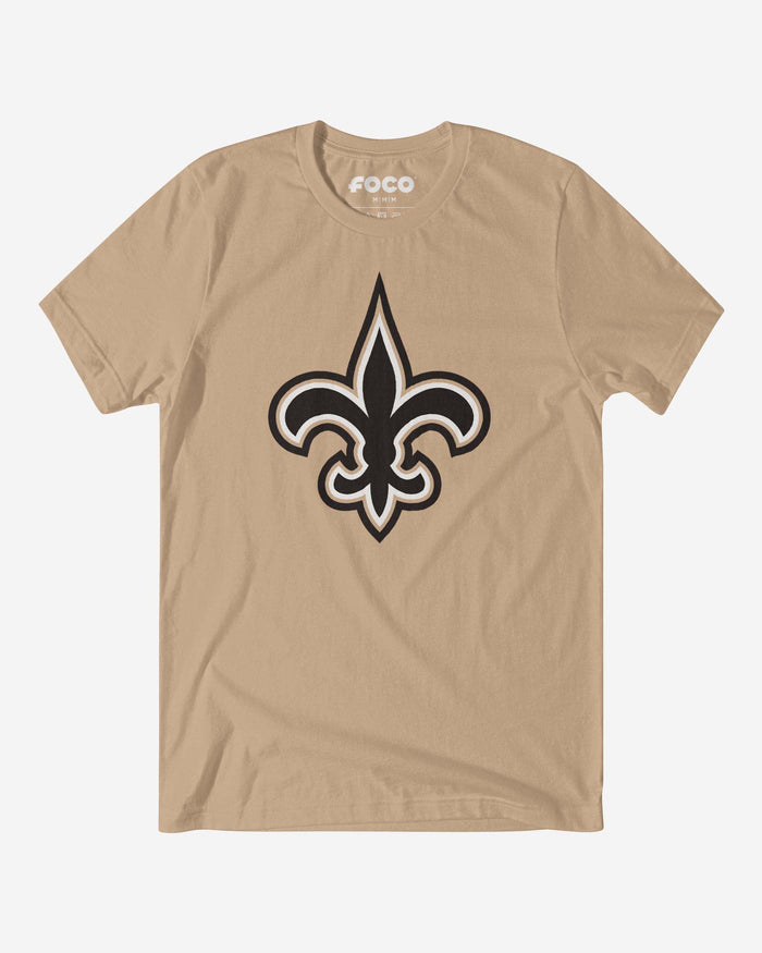 New Orleans Saints Primary Logo T-Shirt FOCO Tan S - FOCO.com