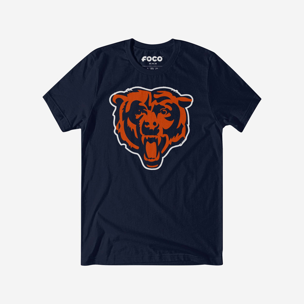 Chicago Bears Primary Logo T-Shirt FOCO Navy S - FOCO.com