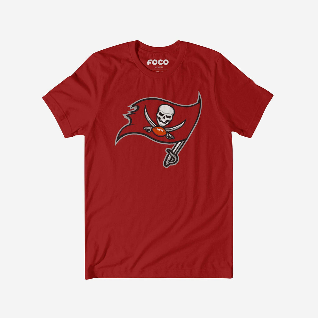 Tampa Bay Buccaneers Primary Logo T-Shirt FOCO Canvas Red S - FOCO.com