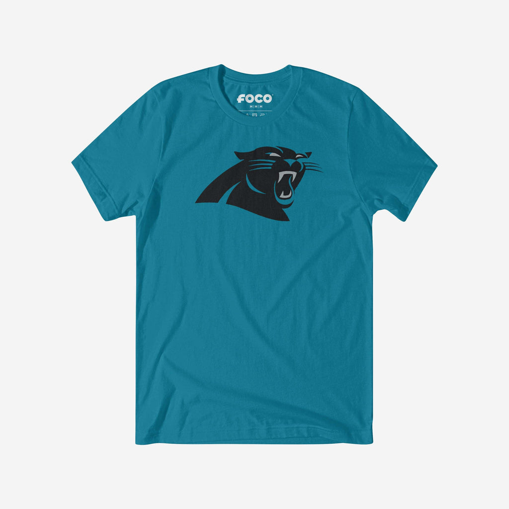 Carolina Panthers Primary Logo T-Shirt FOCO Aqua S - FOCO.com