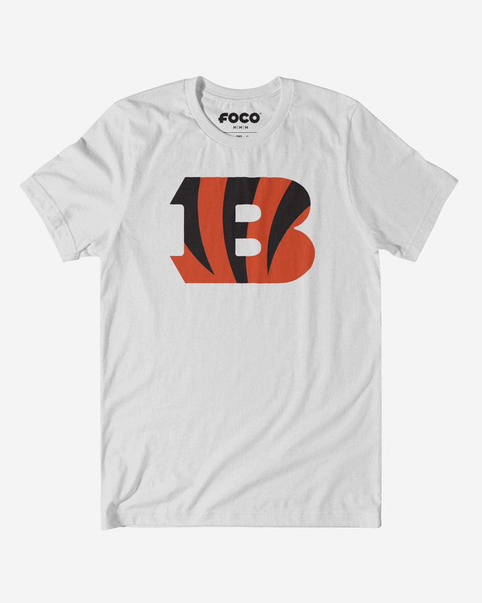 Cincinnati Bengals Primary Logo T-Shirt FOCO White S - FOCO.com