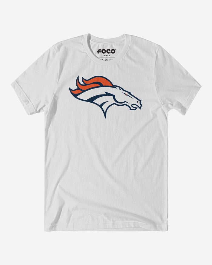 Denver Broncos Primary Logo T-Shirt FOCO White S - FOCO.com