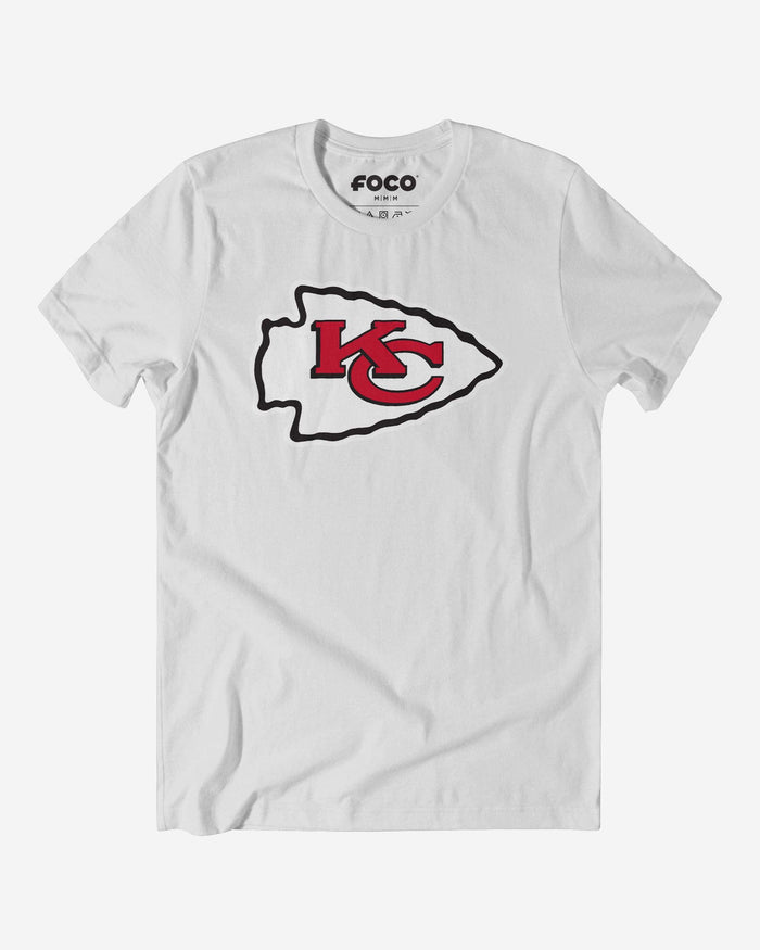 Kansas City Chiefs Primary Logo T-Shirt FOCO White S - FOCO.com
