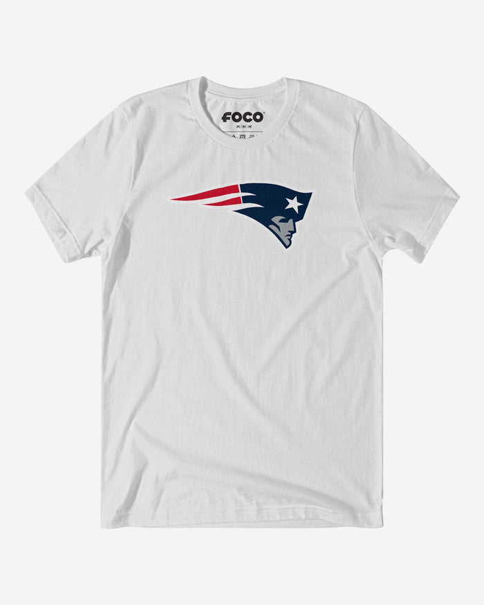 New England Patriots Primary Logo T-Shirt FOCO White S - FOCO.com