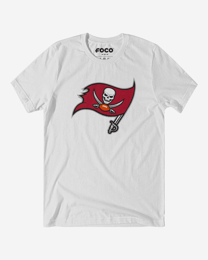 Tampa Bay Buccaneers Primary Logo T-Shirt FOCO White S - FOCO.com