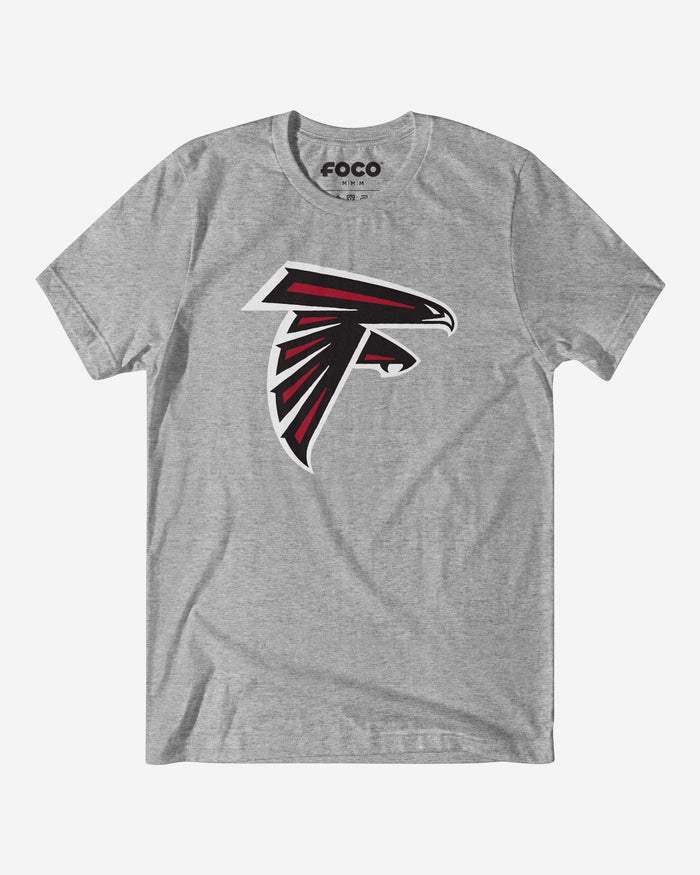 Atlanta Falcons Primary Logo T-Shirt FOCO Athletic Heather S - FOCO.com