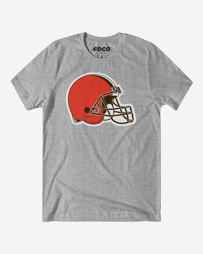 Cleveland Browns Primary Logo T-Shirt FOCO Athletic Heather S - FOCO.com
