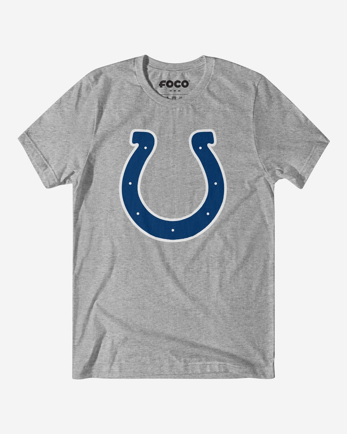 Indianapolis Colts Primary Logo T-Shirt FOCO Athletic Heather S - FOCO.com